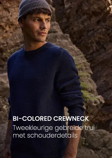 Bi-colored Crewneck
